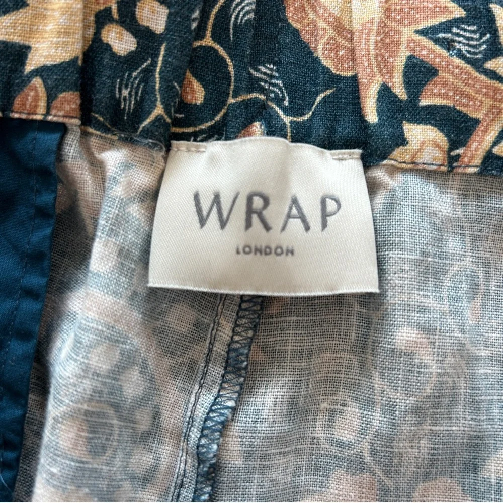 Wrap‎ London pants Size 14, 100% linen, Wide Leg